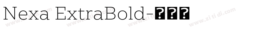 Nexa ExtraBold字体转换